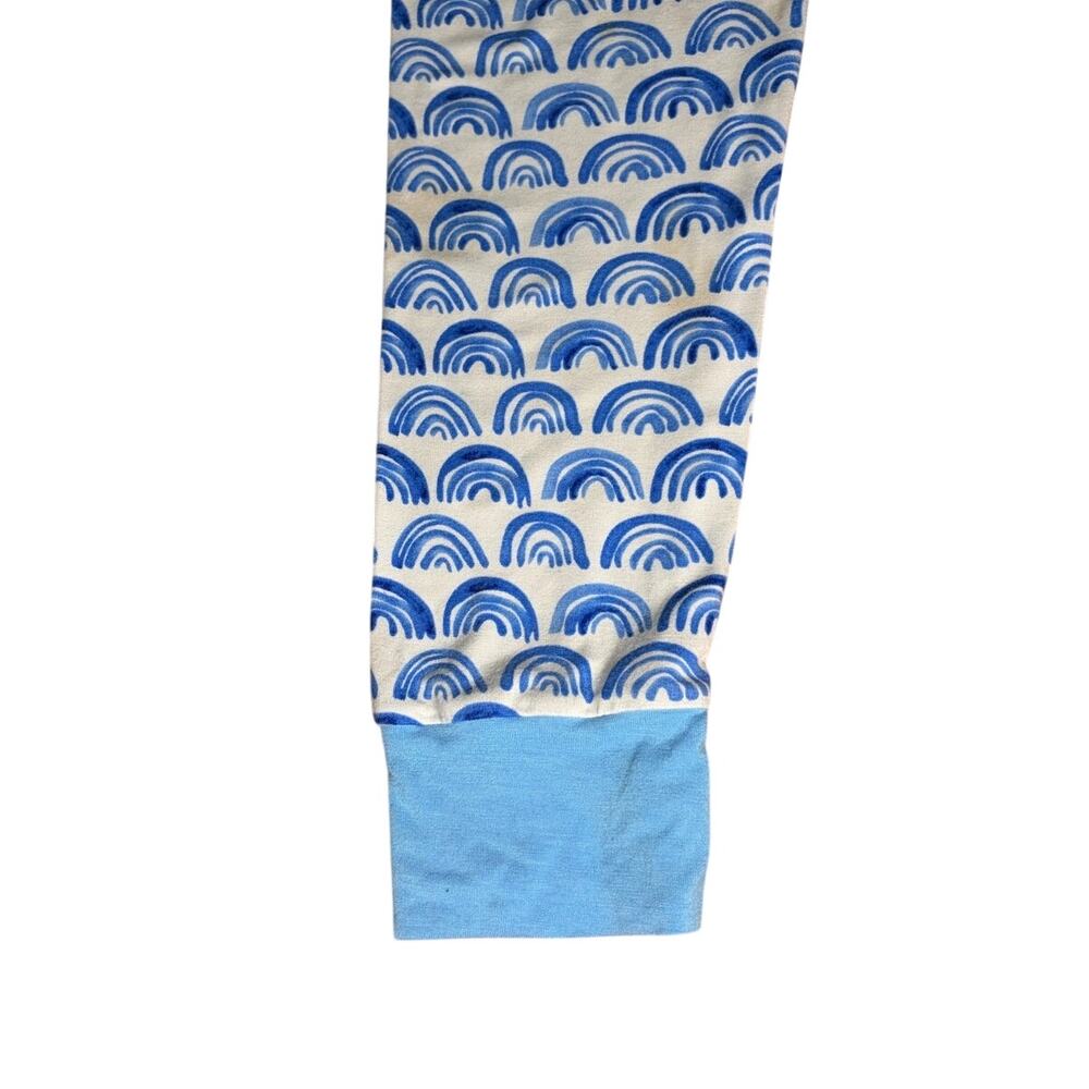 Little Sleepies Blue Rainbow Bamboo Pajama Set Long Sleeve PJs Size 9-10 Unisex - Picture 2 of 10